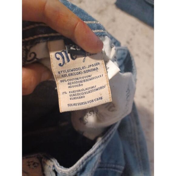 Miss Me Slim Light Wash Bootcut Denim Jeans 26 JP4368 - Picture 3 of 8